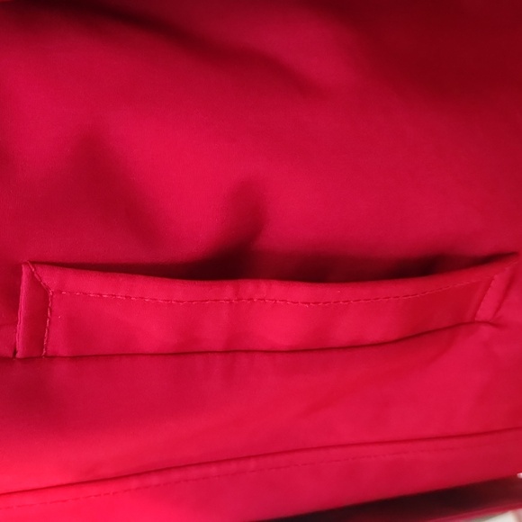 Red Double-Breasted, Hooded All-Weather/Raincoat - Croft & Barrow - Size Large - Picture 9 of 13